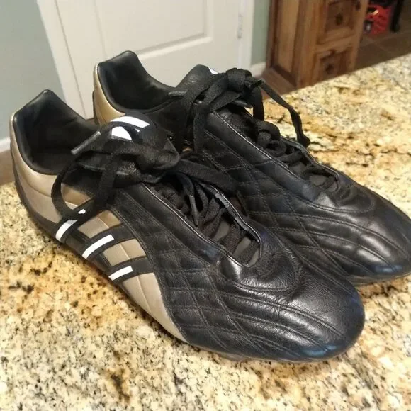 Rare Adidas Leira 2 TRX FG 519371 Gunmetal Brown Black Soccer Shoes Mens Sz 10.5